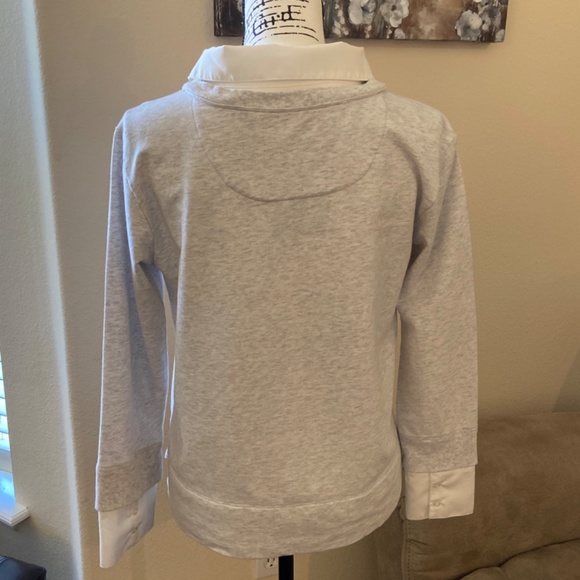 Calvin Klein Sweatshirt with Chiffon Accent, Small - Picture 7 of 7